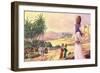 Rebekah Coming to the Well-Pat Nicolle-Framed Giclee Print