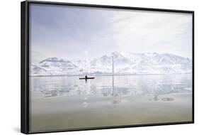 Rebekah Richins Kayaking In The Great Salt Lake-Lindsay Daniels-Framed Photographic Print