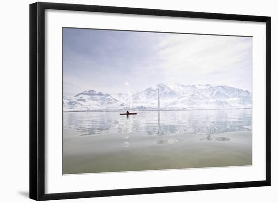 Rebekah Richins Kayaking In The Great Salt Lake-Lindsay Daniels-Framed Photographic Print