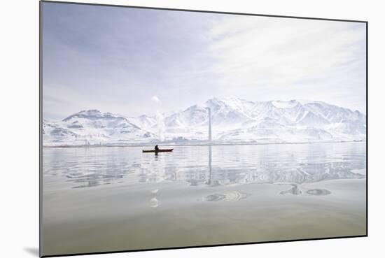 Rebekah Richins Kayaking In The Great Salt Lake-Lindsay Daniels-Mounted Photographic Print