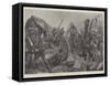 Rebel Colonists Attacked by Our Cavalry-Richard Caton Woodville II-Framed Stretched Canvas