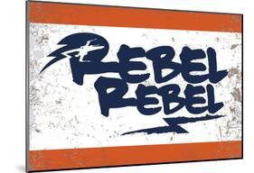 Rebel Rebel Aliance Blue Mark-null-Mounted Poster