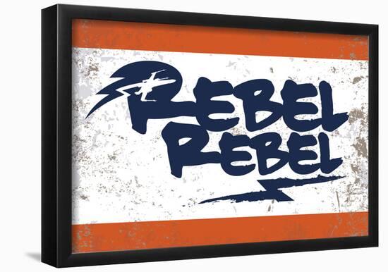 Rebel Rebel Aliance Blue Mark-null-Framed Poster