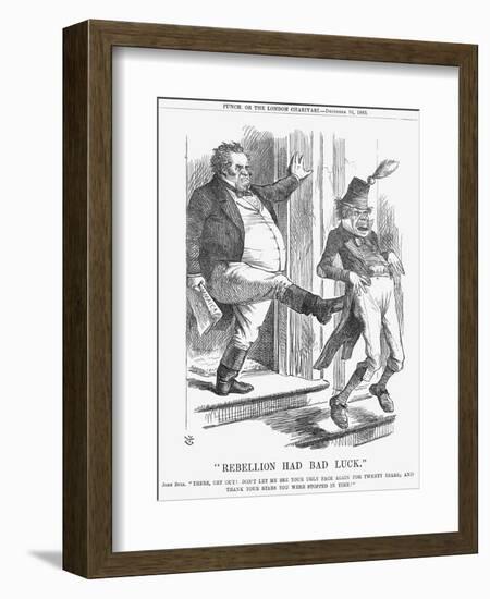 Rebellion Had Bad Luck, 1865-John Tenniel-Framed Giclee Print