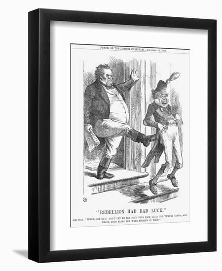 Rebellion Had Bad Luck, 1865-John Tenniel-Framed Giclee Print