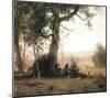 Rebellion, Picketline in Virginia-Albert Bierstadt-Mounted Premium Giclee Print