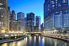 Chicago Skyline along the River-rebelml-Photographic Print