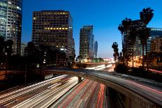 Los Angeles City Skyline-rebelml-Photographic Print