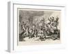 Rebels Destroying a House and Furniture-George Cruikshank-Framed Art Print