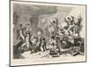 Rebels Destroying a House and Furniture-George Cruikshank-Mounted Art Print