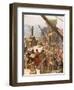 Rebuilding the Wall of Jerusalem under Nehemiah-William Brassey Hole-Framed Giclee Print