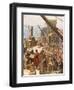 Rebuilding the Wall of Jerusalem under Nehemiah-William Brassey Hole-Framed Giclee Print