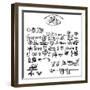 Rebus: a Hieroglyphic Love Letter-null-Framed Art Print