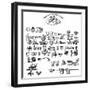 Rebus: a Hieroglyphic Love Letter-null-Framed Art Print