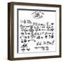 Rebus: a Hieroglyphic Love Letter-null-Framed Art Print