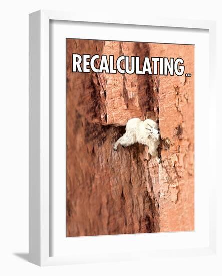 Recalculating-Noble Works-Framed Art Print