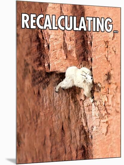 Recalculating-Noble Works-Mounted Art Print