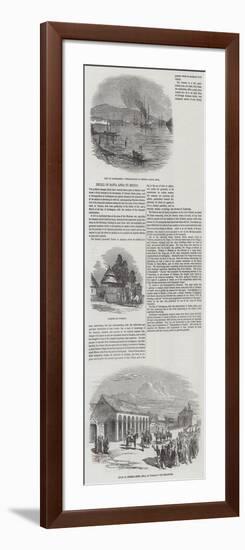 Recall of Santa Anna to Mexico-null-Framed Giclee Print