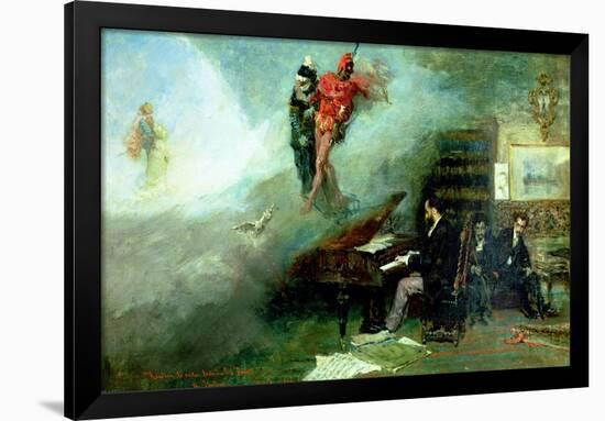 Recalling the Faust Fantasy, 1866-Mariano Fortuny y Marsal-Framed Giclee Print