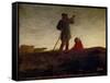 Recalling the Flock, 1866-72-Jean-Francois Millet-Framed Stretched Canvas