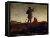 Recalling the Flock, 1866-72-Jean-Francois Millet-Framed Stretched Canvas