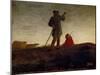 Recalling the Flock, 1866-72-Jean-Francois Millet-Mounted Giclee Print