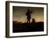 Recalling the Flock, C.1870-Jean-François Millet-Framed Giclee Print