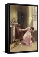 Recalling the Past, 1888 (W/C on Paper)-Carlton Alfred Smith-Framed Stretched Canvas
