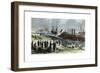 Recapture of Baton Rouge, Louisiana, American Civil War, December 1862-FH Schell-Framed Premium Giclee Print