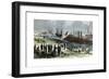 Recapture of Baton Rouge, Louisiana, American Civil War, December 1862-FH Schell-Framed Giclee Print