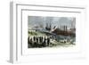 Recapture of Baton Rouge, Louisiana, American Civil War, December 1862-FH Schell-Framed Giclee Print