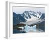 Receding Glacier, Liefderfjorden Fiord, Svalbard, Norway-Alice Garland-Framed Premium Photographic Print