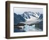 Receding Glacier, Liefderfjorden Fiord, Svalbard, Norway-Alice Garland-Framed Photographic Print