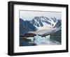 Receding Glacier, Liefderfjorden Fiord, Svalbard, Norway-Alice Garland-Framed Photographic Print