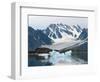 Receding Glacier, Liefderfjorden Fiord, Svalbard, Norway-Alice Garland-Framed Photographic Print