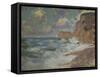 Receding Waves, Effets de Vagues a Etretat Ocean-Claude Monet-Framed Stretched Canvas