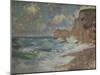 Receding Waves, Effets de Vagues a Etretat Ocean-Claude Monet-Mounted Giclee Print