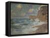 Receding Waves, Effets de Vagues a Etretat Ocean-Claude Monet-Framed Stretched Canvas