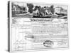 Receipt Issued by the Compagnie Du Canal Du Midi for the Transport of Goods from Bordeaux to…-null-Stretched Canvas