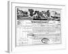 Receipt Issued by the Compagnie Du Canal Du Midi for the Transport of Goods from Bordeaux to…-null-Framed Giclee Print