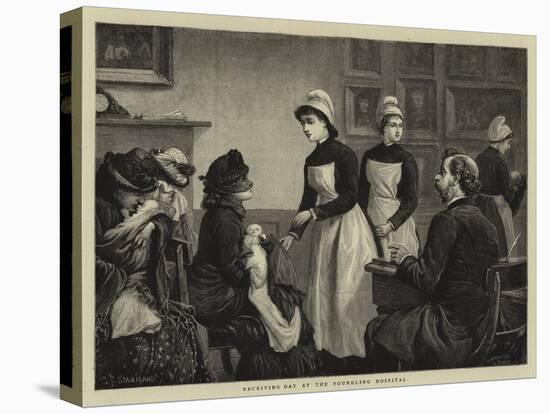 Receiving Day at the Foundling Hospital-Charles Joseph Staniland-Stretched Canvas