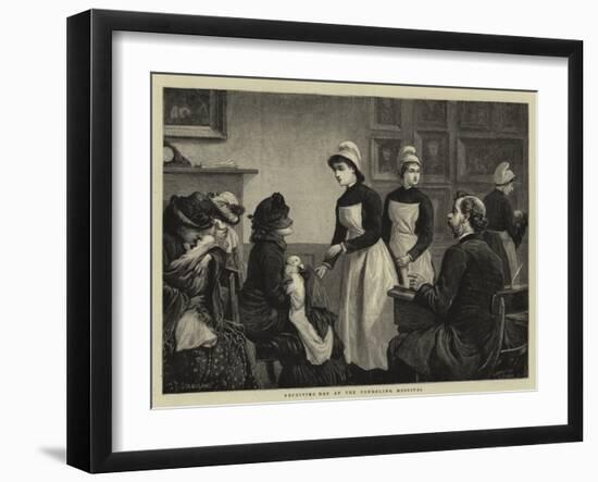 Receiving Day at the Foundling Hospital-Charles Joseph Staniland-Framed Giclee Print