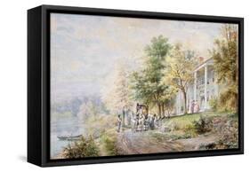 Receiving Guests-Henry Edward Lamson-Framed Stretched Canvas