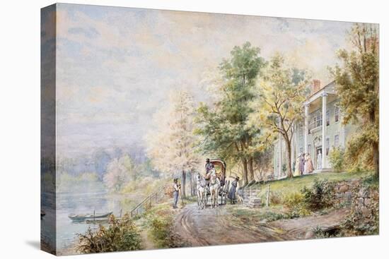 Receiving Guests-Henry Edward Lamson-Stretched Canvas