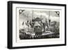 Receiving Remains of Admiral Bruat on the Port of Toulon, France, 1855.-null-Framed Giclee Print