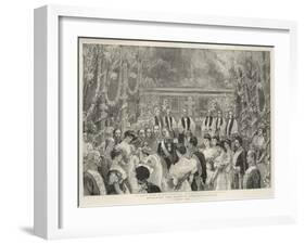 Receiving the Queen's Congratulations-William Small-Framed Giclee Print