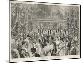 Receiving the Queen's Congratulations-William Small-Mounted Giclee Print