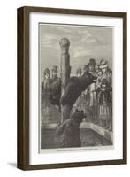 Receiving Visitors on Easter Monday at the Zoological Society's Gardens-Ebenezer Newman Downard-Framed Giclee Print