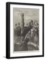 Receiving Visitors on Easter Monday at the Zoological Society's Gardens-Ebenezer Newman Downard-Framed Giclee Print