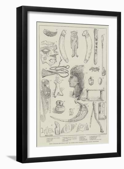 Recent Antiquarian Discoveries in Egypt-Norman Hardy-Framed Premium Giclee Print
